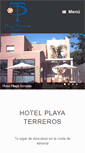 Mobile Screenshot of hotelplayaterreros.com